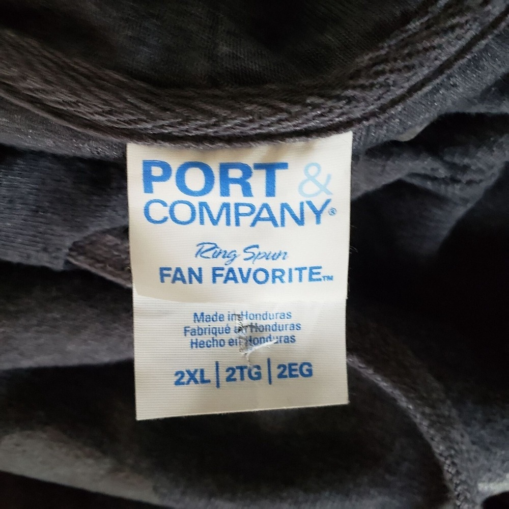 Port & Company Mens The Rodfather Fishing Hoodie Charcoal Gray 2XL Sweatshirt - Picture 4 of 5